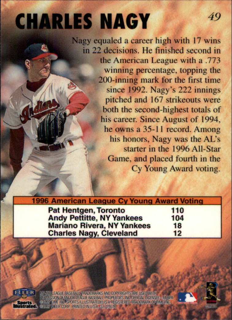 1997 Sports Illustrated (Fleer) Baseball "Main Set" Cards - Picture 77 of 279