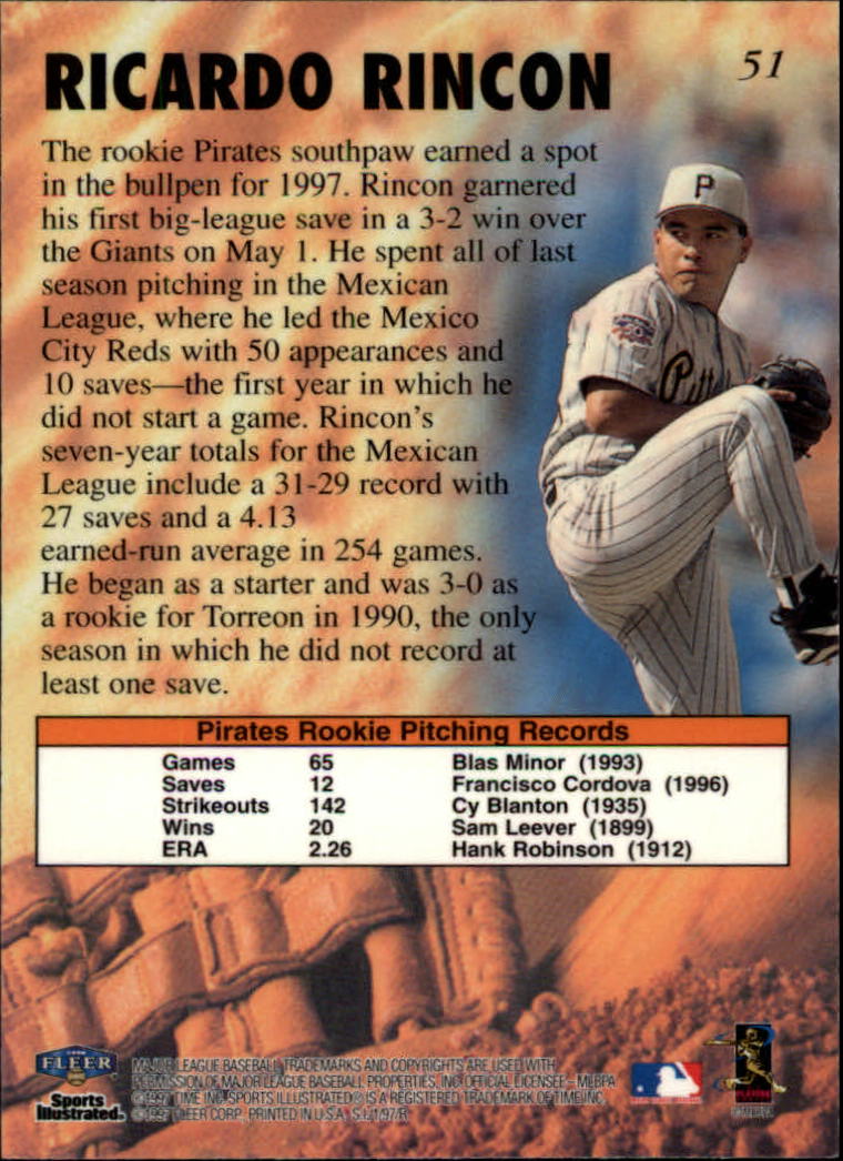 1997 Sports Illustrated (Fleer) Baseball "Main Set" Cards - Picture 79 of 279
