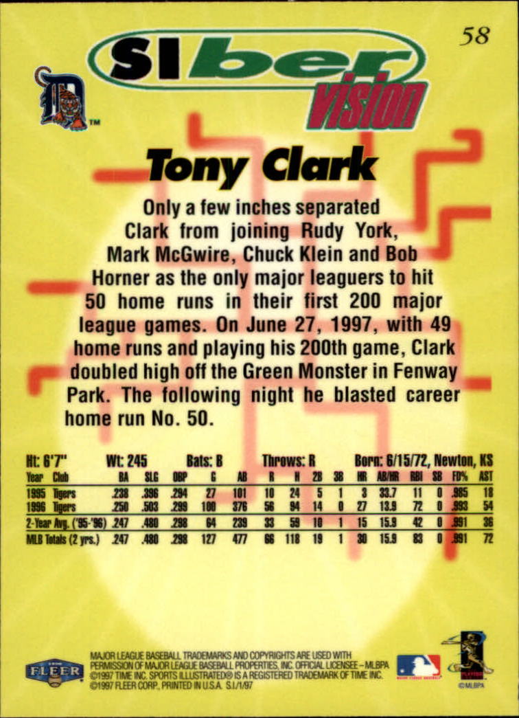 1997 Sports Illustrated (Fleer) Baseball "Main Set" Cards - Picture 89 of 279