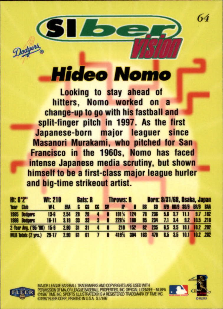 1997 Sports Illustrated (Fleer) Baseball "Main Set" Cards - Picture 99 of 279