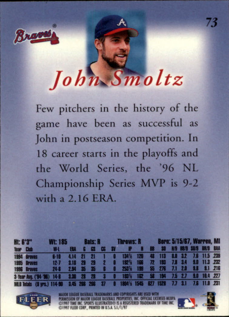 1997 Sports Illustrated (Fleer) Baseball "Main Set" Cards - Picture 111 of 279