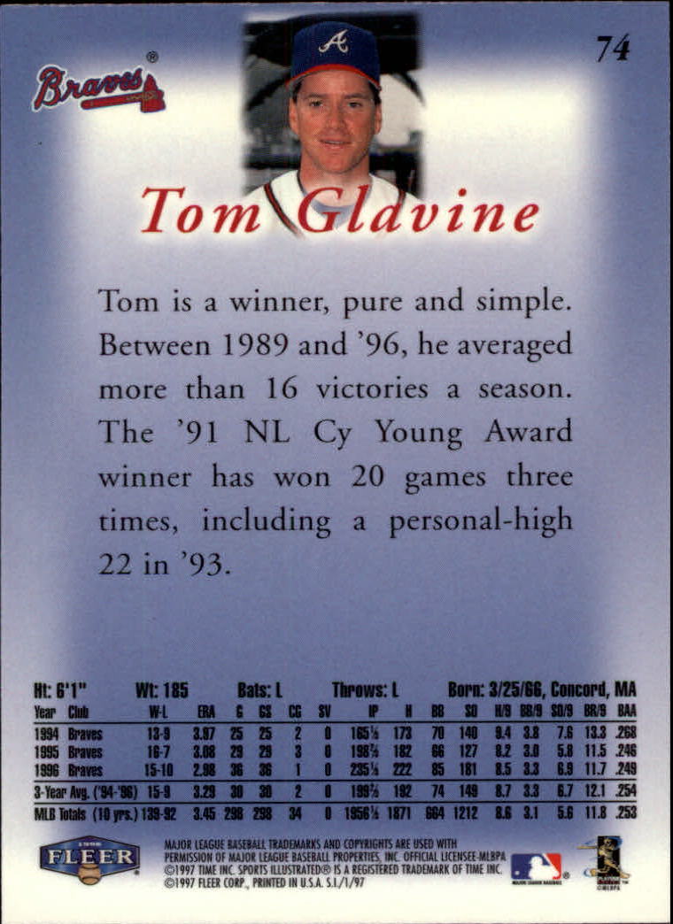 1997 Sports Illustrated (Fleer) Baseball "Main Set" Cards - Picture 113 of 279
