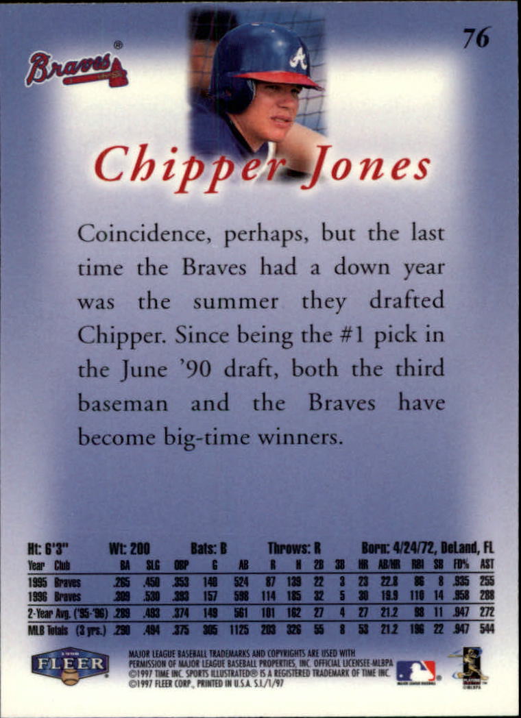 1997 Sports Illustrated (Fleer) Baseball "Main Set" Cards - Picture 115 of 279