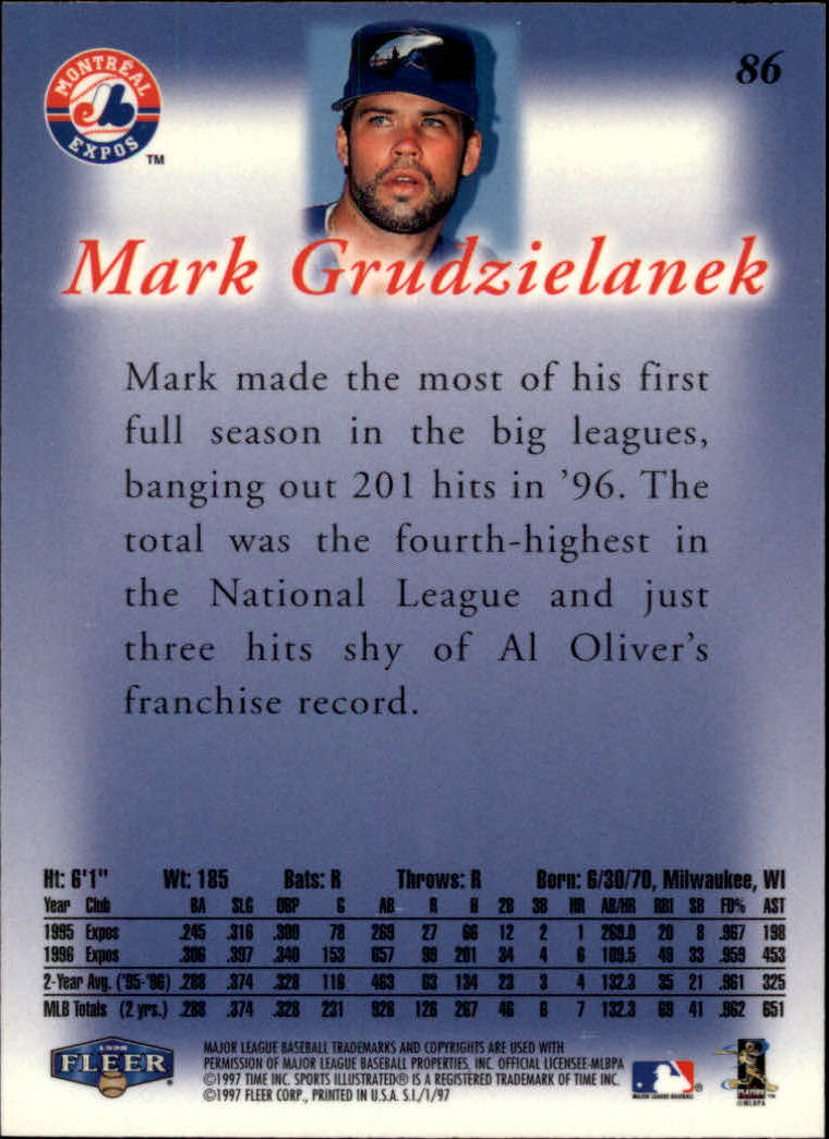 1997 Sports Illustrated (Fleer) Baseball "Main Set" Cards - Picture 131 of 279