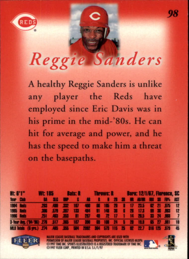 1997 Sports Illustrated (Fleer) Baseball "Main Set" Cards - Picture 149 of 279