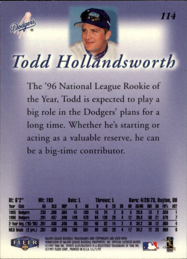 1997 Sports Illustrated (Fleer) Baseball "Main Set" Cards - Picture 171 of 279