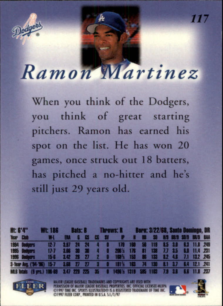 1997 Sports Illustrated (Fleer) Baseball "Main Set" Cards - Picture 177 of 279