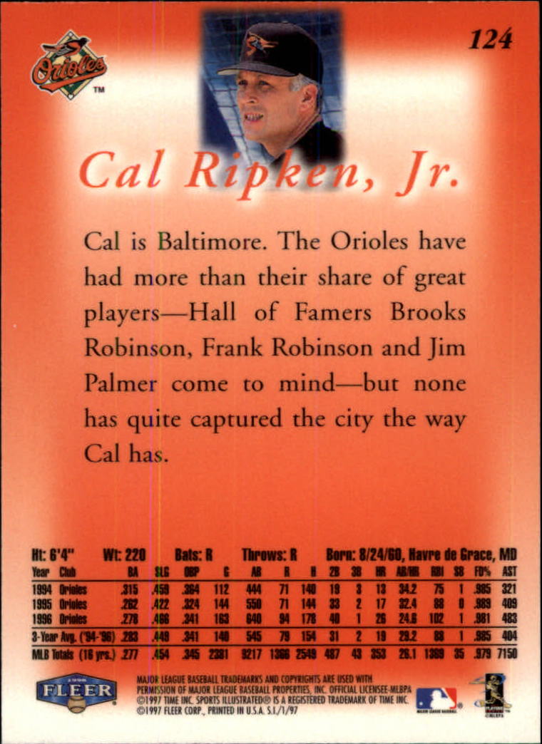 1997 Sports Illustrated (Fleer) Baseball "Main Set" Cards - Picture 189 of 279