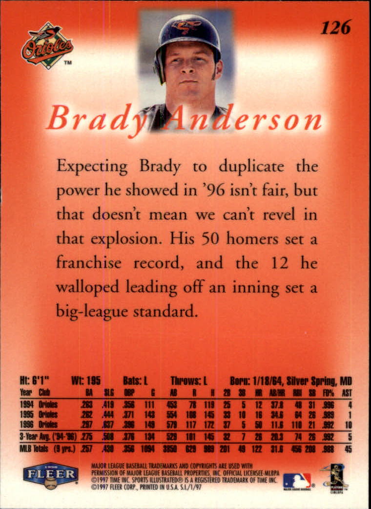 1997 Sports Illustrated (Fleer) Baseball "Main Set" Cards - Picture 193 of 279