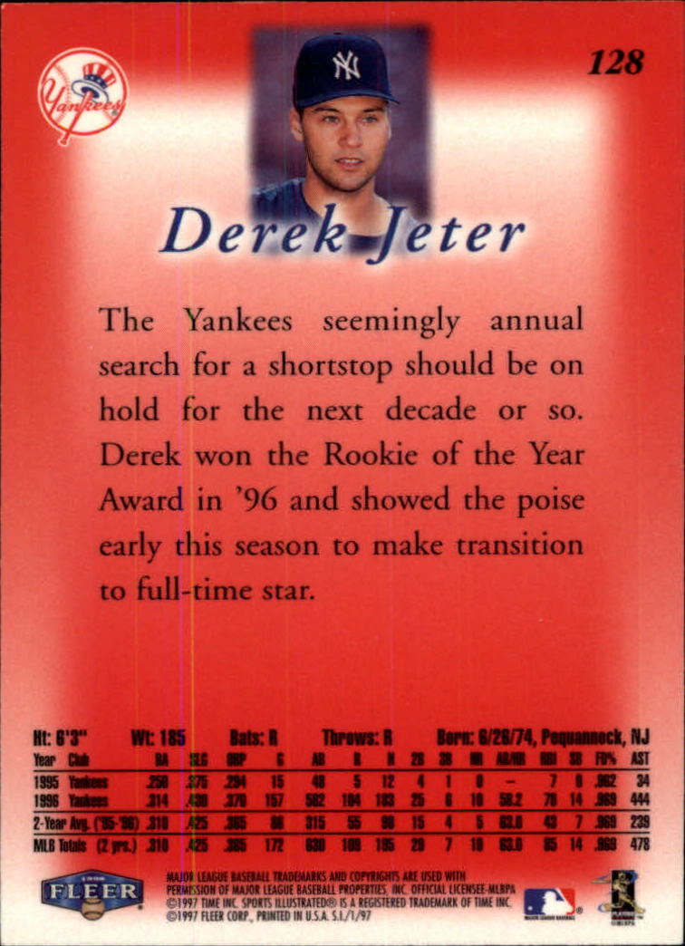 1997 Sports Illustrated (Fleer) Baseball "Main Set" Cards - Picture 197 of 279