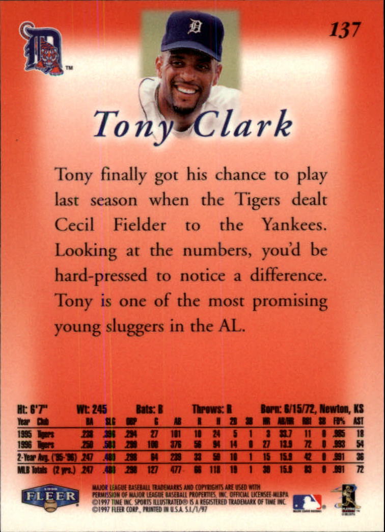1997 Sports Illustrated (Fleer) Baseball "Main Set" Cards - Picture 213 of 279