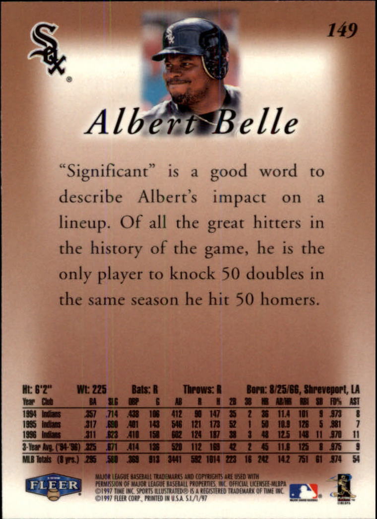 1997 Sports Illustrated (Fleer) Baseball "Main Set" Cards - Picture 235 of 279