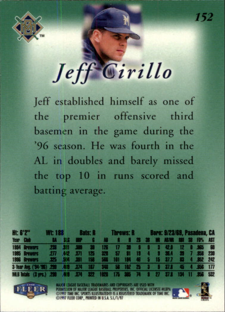 1997 Sports Illustrated (Fleer) Baseball "Main Set" Cards - Picture 239 of 279