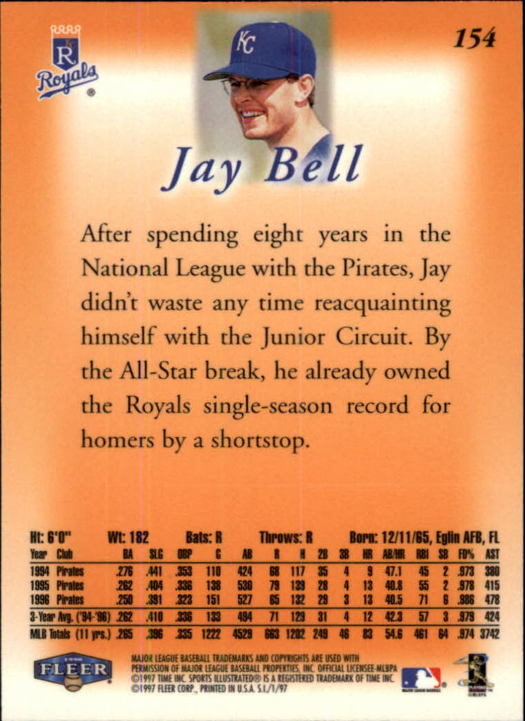 1997 Sports Illustrated (Fleer) Baseball "Main Set" Cards - Picture 243 of 279