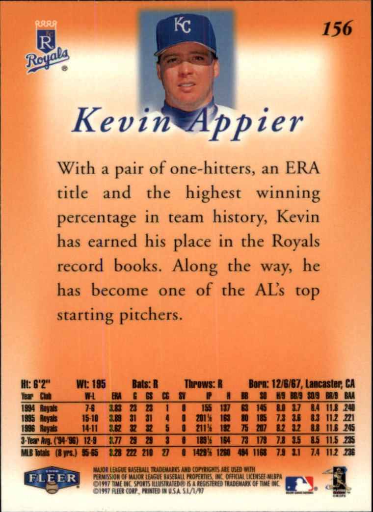 1997 Sports Illustrated (Fleer) Baseball "Main Set" Cards - Picture 247 of 279