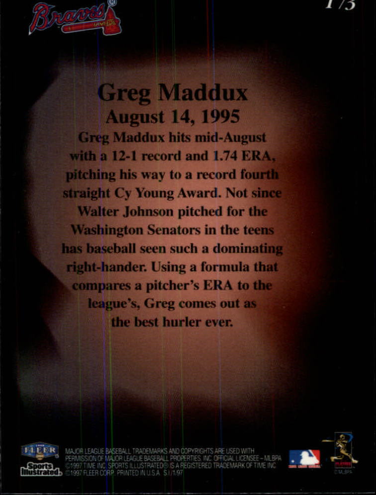 1997 Sports Illustrated (Fleer) Baseball "Main Set" Cards - Picture 269 of 279