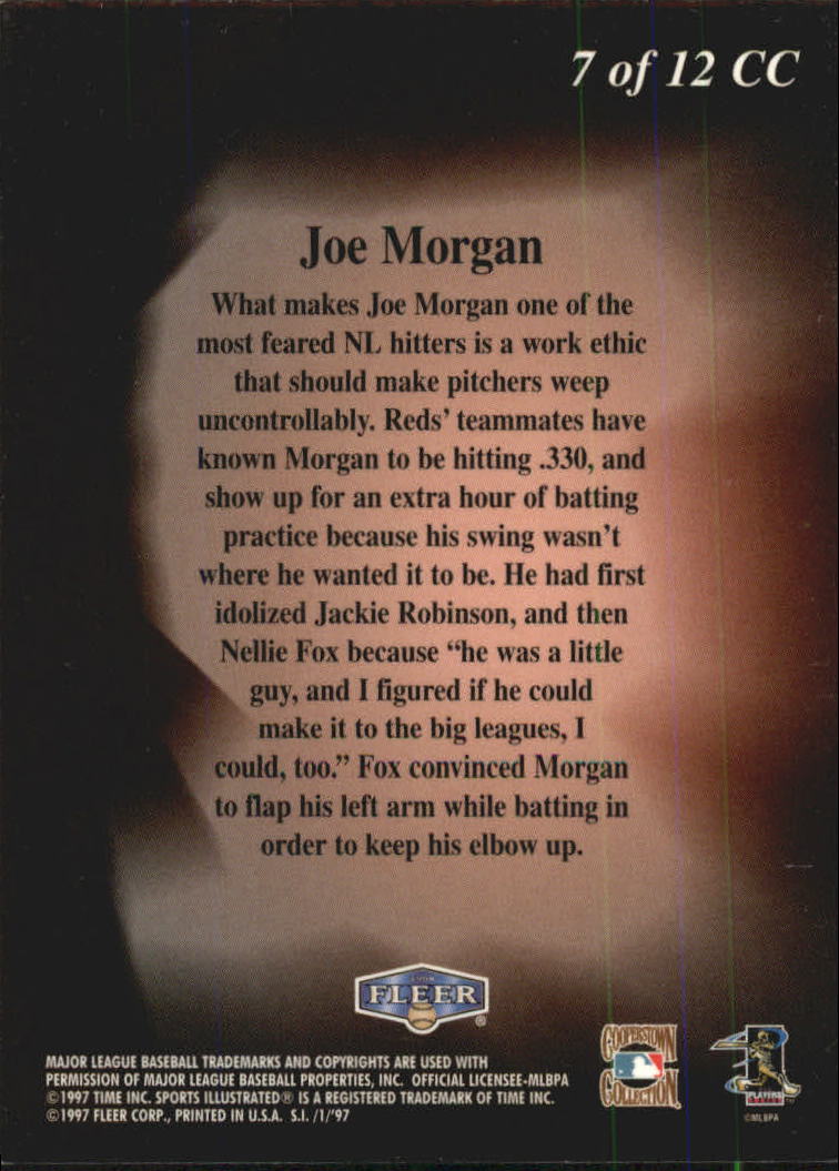 1997 Sports Illustrated (Fleer) Baseball "Cooperstown Collection" Insert Cards - Bild 9 von 11