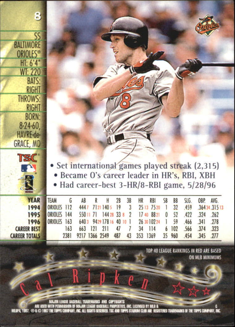 1997 Stadium Club Baseball Part 2 Insert and Parallel Cards - Picture 9 of 39