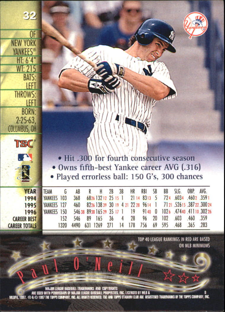 1997 Stadium Club Baseball Part 2 Insert and Parallel Cards - Picture 19 of 39