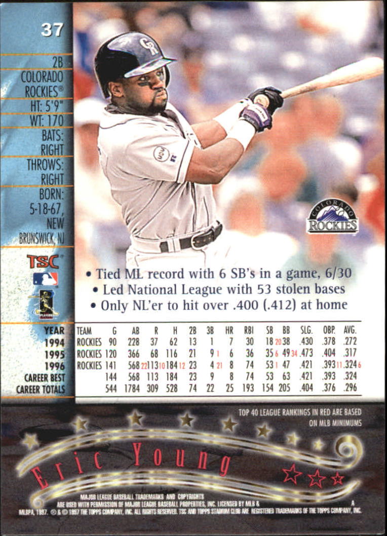1997 Stadium Club Baseball Part 2 Insert and Parallel Cards - Picture 23 of 39