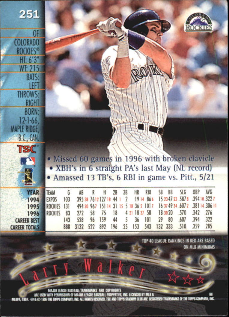 1997 Stadium Club Baseball Part 2 Insert and Parallel Cards - Picture 33 of 39