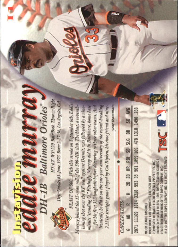 1997 Stadium Club Baseball Part 2 Insert and Parallel Cards - Picture 3 of 39