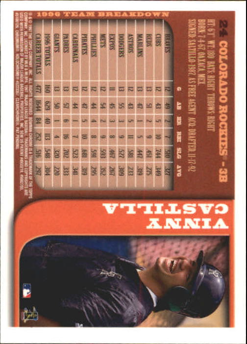1997 BOWMAN CHROME BASEBALL NM-MT U-PICK - Picture 37 of 491