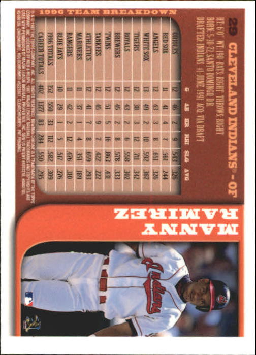 1997 BOWMAN CHROME BASEBALL NM-MT U-PICK - Picture 47 of 491