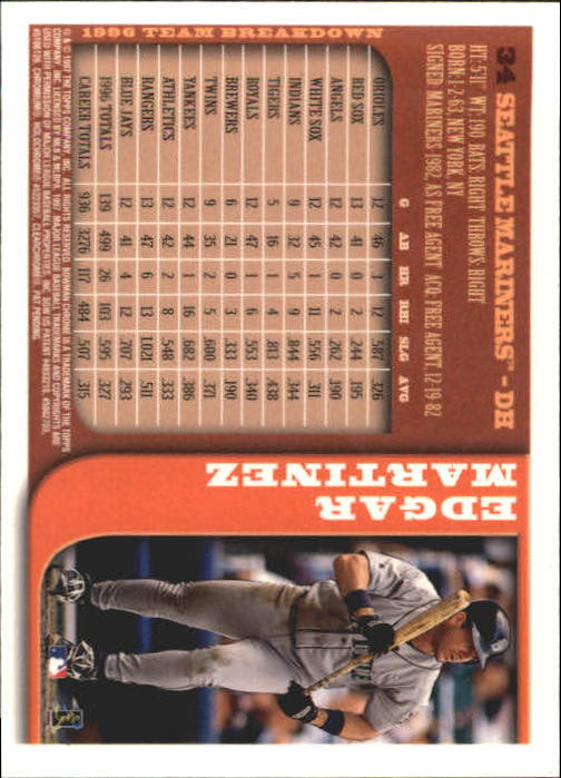 1997 BOWMAN CHROME BASEBALL NM-MT U-PICK - Picture 55 of 491