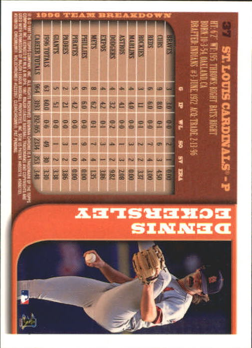 1997 BOWMAN CHROME BASEBALL NM-MT U-PICK - Picture 61 of 491