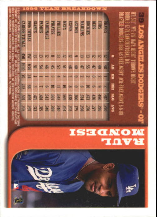 1997 BOWMAN CHROME BASEBALL NM-MT U-PICK - Picture 65 of 491