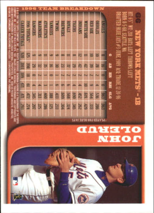 1997 BOWMAN CHROME BASEBALL NM-MT U-PICK - Picture 113 of 491
