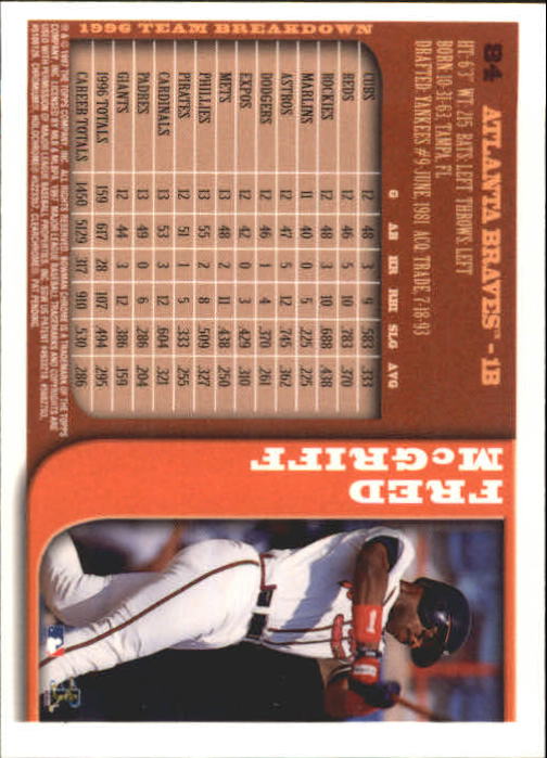 1997 BOWMAN CHROME BASEBALL NM-MT U-PICK - Picture 143 of 491