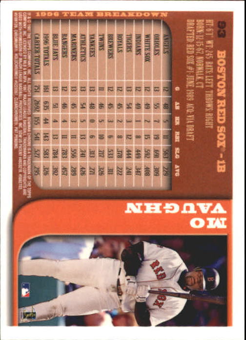 1997 BOWMAN CHROME BASEBALL NM-MT U-PICK - Picture 159 of 491