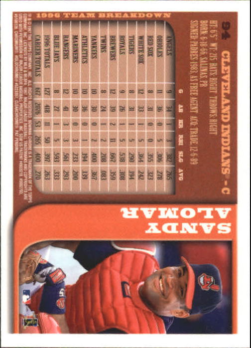 1997 BOWMAN CHROME BASEBALL NM-MT U-PICK - Picture 161 of 491