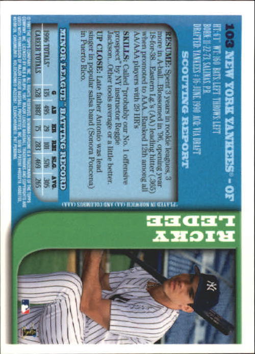 1997 BOWMAN CHROME BASEBALL NM-MT U-PICK - Picture 173 of 491