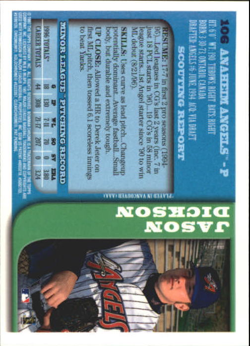 1997 BOWMAN CHROME BASEBALL NM-MT U-PICK - Picture 179 of 491