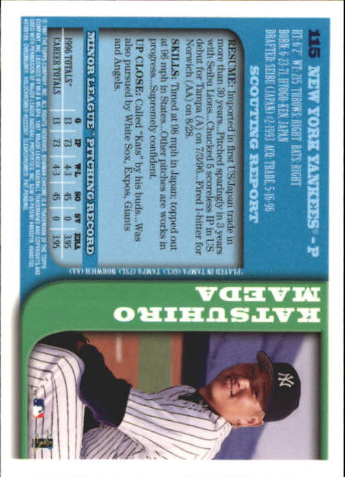 1997 BOWMAN CHROME BASEBALL NM-MT U-PICK - Picture 193 of 491