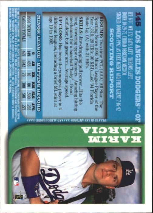 1997 BOWMAN CHROME BASEBALL NM-MT U-PICK - Picture 245 of 491