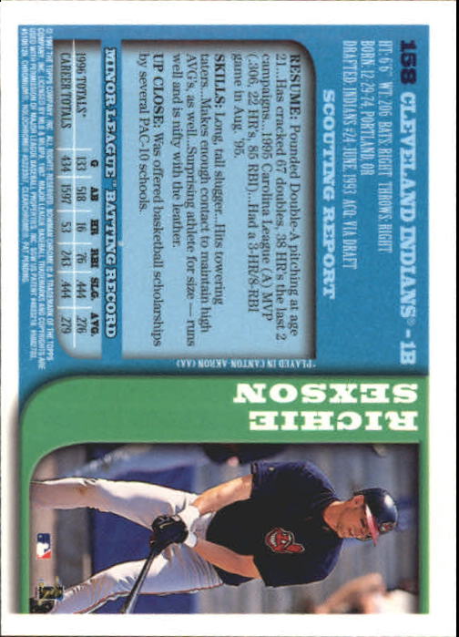 1997 BOWMAN CHROME BASEBALL NM-MT U-PICK - Picture 271 of 491