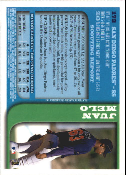 1997 BOWMAN CHROME BASEBALL NM-MT U-PICK - Picture 297 of 491