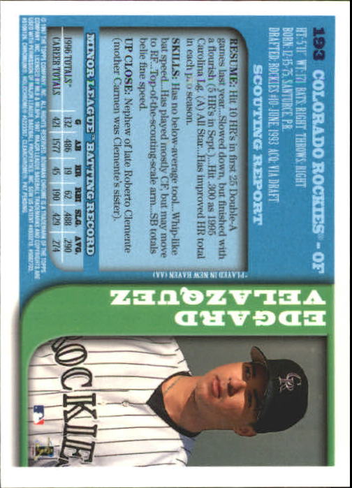 1997 BOWMAN CHROME BASEBALL NM-MT U-PICK - Picture 323 of 491