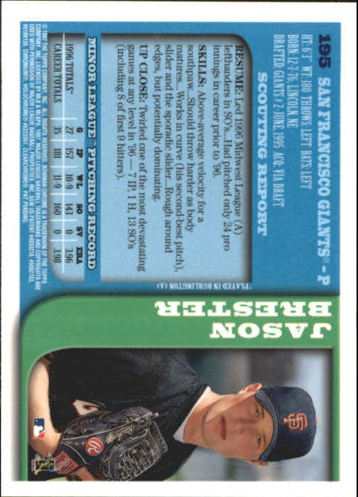 1997 BOWMAN CHROME BASEBALL NM-MT U-PICK - Picture 327 of 491