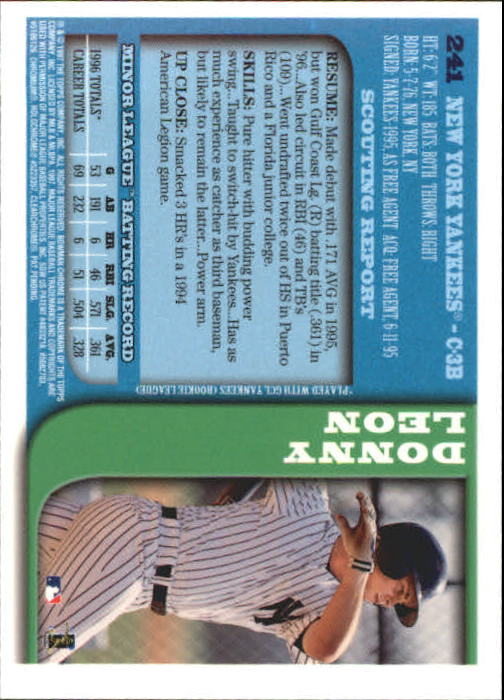 1997 BOWMAN CHROME BASEBALL NM-MT U-PICK - Picture 393 of 491
