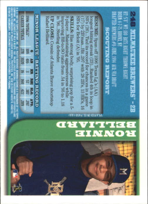 1997 BOWMAN CHROME BASEBALL NM-MT U-PICK - Picture 405 of 491