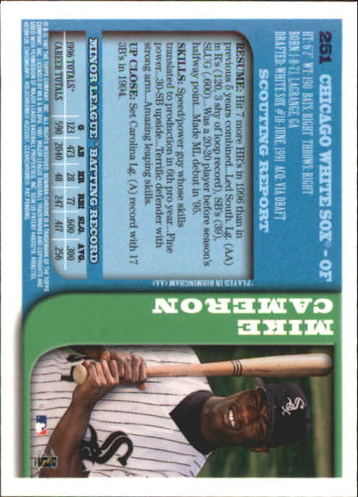 1997 BOWMAN CHROME BASEBALL NM-MT U-PICK - Picture 409 of 491