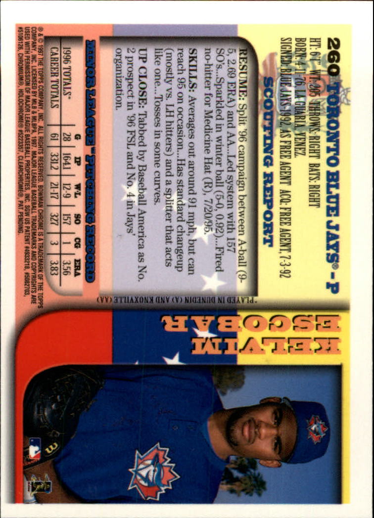 1997 BOWMAN CHROME BASEBALL NM-MT U-PICK - Picture 425 of 491