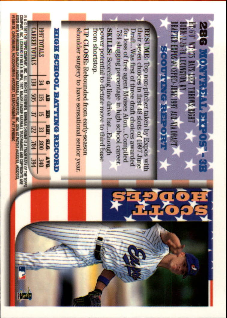 1997 BOWMAN CHROME BASEBALL NM-MT U-PICK - Picture 471 of 491