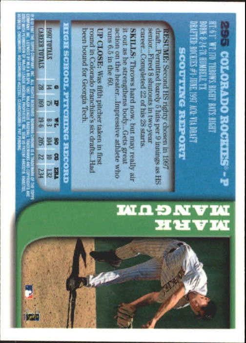 1997 BOWMAN CHROME BASEBALL NM-MT U-PICK - Picture 483 of 491
