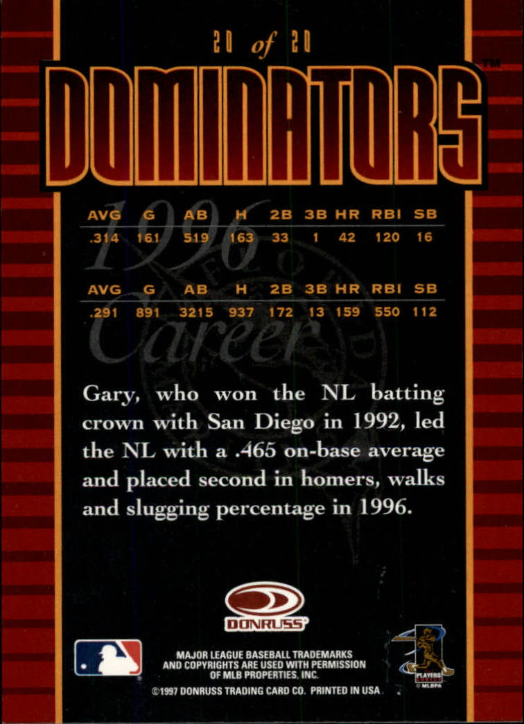 1997 Donruss Baseball "Insert" Cards - Picture 33 of 97